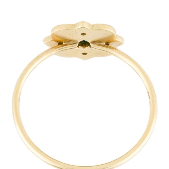 AMRAPALI 18K YELLOW GOLD EMERALD & DIAMOND COCKTAIL RING - Picture 5 of 9